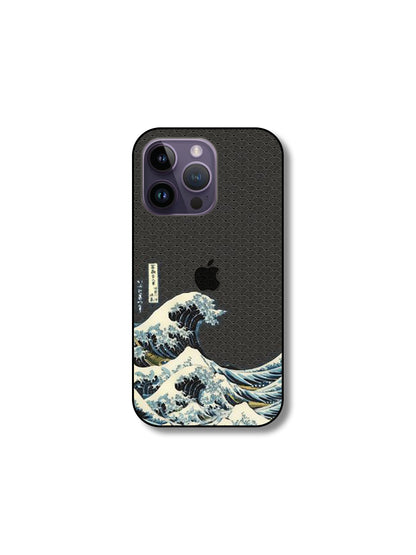 Hokusai Wave case Green