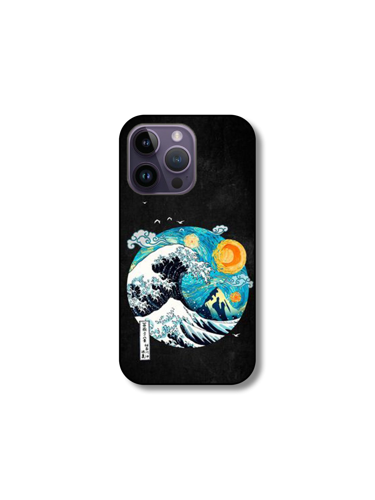 Hokusai Wave Case Black