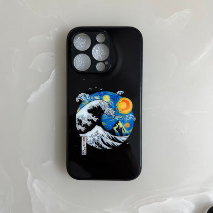 Hokusai Wave Case Black