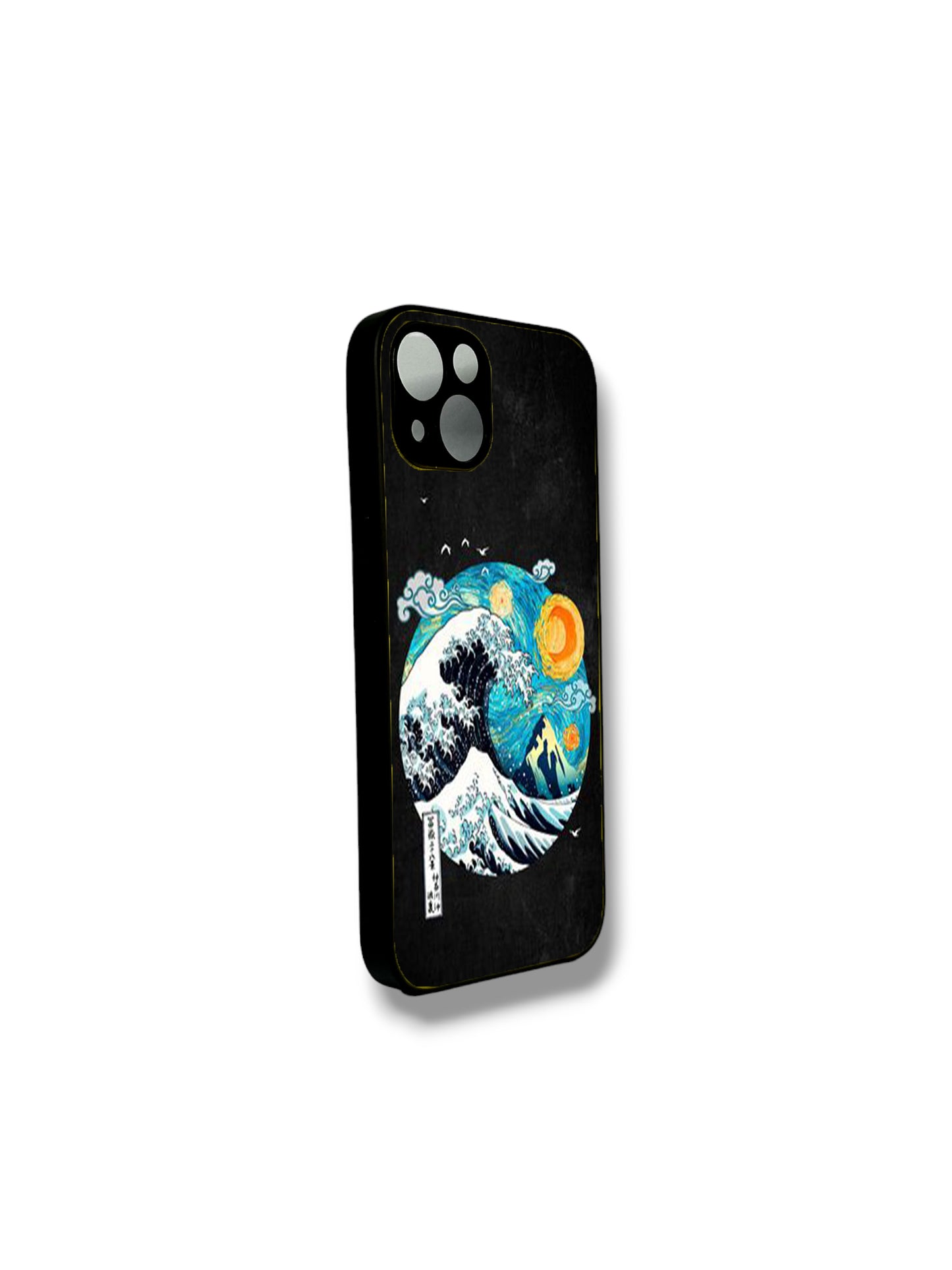 Hokusai Wave Case Black