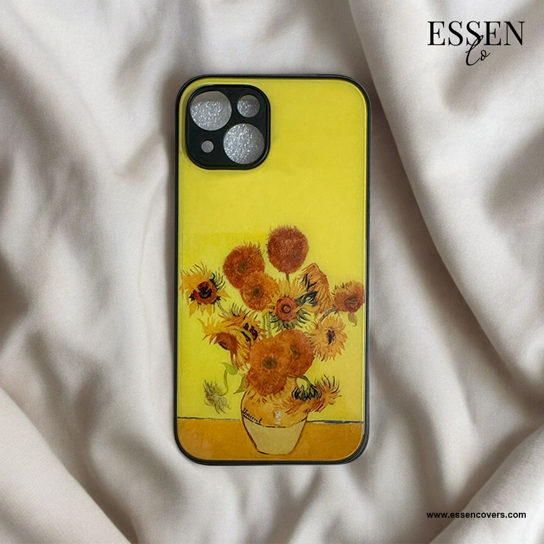 Van Gogh Sunflower Vase Case